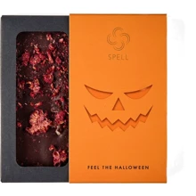 Черный шоколад Spell Halloween с апельсином и малиной 90 г (4820207317437): Вес, г 90