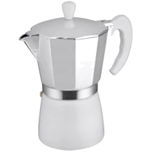 Кавоварка гейзерная Alum Macchiato KPS-B White для еспресо на 6 чашок (1K2222): Колір білий