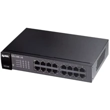 Мережевий комутатор ZyXel GS1100-16 (GS1100-16-EU0103F): Порти только Gigabit Ethernet (10/100/1000)