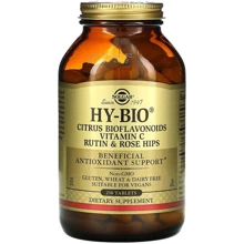 Solgar Hy-Bio Citrus Bioflavonoids Vitamin C Rutin & Rose Hips Биофлавоноиды, витамин С, рутин и шиповник 250 таблеток: Тип Витамин C