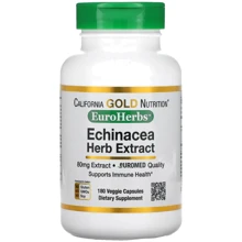 California Gold Nutrition Echinacea Herb Extract Экстракт эхинацеи 80 мг 180 вегетарианских капсул: Форма выпуска Капсулы