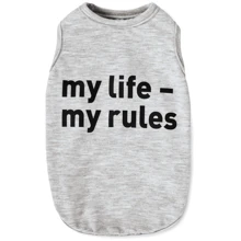 Борцовка Pet Fashion меланж my life - my rules XS (4823082414475): Тип Майки