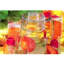 Набір для напоїв Luminarc Aime Graphic Flowers Red D2765 (7 пр.): undefined undefined