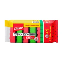 Губка Chisto Кавун 5+1 штук (4823098407515): Вид Губки