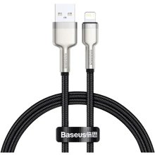Кабель Baseus USB Cable to Lightning Cafule Metal 2.4A 25cm Black (CALJK-01): Тип USB Cable - Lightning