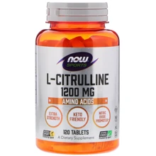 NOW Foods L-Citruline 1200 mg 120 tabs L-цитруллин: Тип Цитруллин