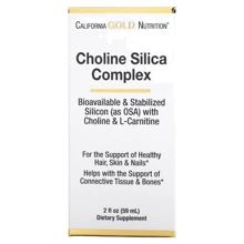 California Gold Nutrition Choline Silica Complex Комплекс холіну та кремнію 59 мл: Форма випуску рідина