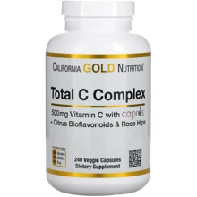 California Gold Nutrition Total C Complex Витамин С комплекс 500 мг 240 растительных капсул: Тип Витамин C