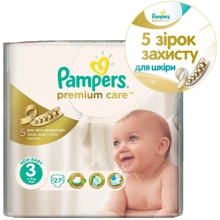 Подгузники Pampers Premium Care Midi (4-9 кг) Стандарт 27шт (4015400274759): Тип Подгузники