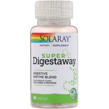 Solaray, Super Digestaway, Digestive Enzyme Blend, 90 VegCaps (SOR-04801): Тип Пищеварительные ферменты