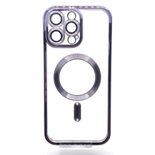 Чехол для iPhone BeCover Chrome Case with MagSafe Purple for iPhone 16 Pro Max (712089): Цвет фиолетовый
