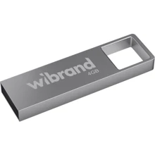 USB-флешка Wibrand 4GB Shark USB 2.0 Silver (WI2.0/SH4U4S): Стандарт USB USB 2.0