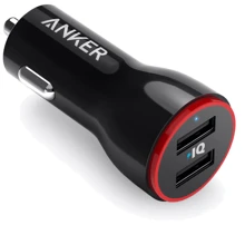 Зарядное устройство ANKER USB Car Charger PowerDrive 2 24W 2xUSB V3 Black (A2310G11): Особенности Быстрая зарядка