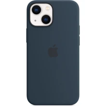Чехол для iPhone Apple Silicone Case with MagSafe Abyss Blue (MM213) for iPhone 13 mini: Цвет синий