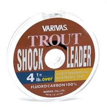 Флюорокарбон Varivas Trout Shock Leader Ti-F 30m #1.0 4lb 0.165mm: Тип Леска