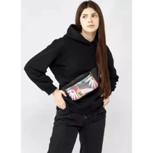 Женская поясная сумка Sambag Tirso MSH черная принт (80111401): Пол Женский