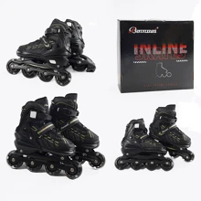 Раздвижные ролики Best Roller колеса PU 5411-20 L (39-42) черные: Цвет черный