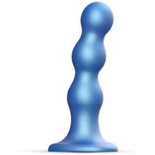 Насадка для страпона Strap-On-Me Dildo Plug Balls Blue Metallic XXL: Назначение Вагинальные