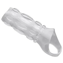 Clear Sensations Enhancer Sex Sleeve - насадка для пениса 11.5x3 см.: Для кого Для женщин