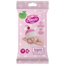 Вологі серветки для немовлят Smile Baby для Немовлят, 10 шт. (42106765): Виробник Smile Baby