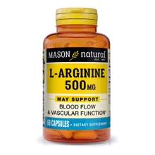 Mason Natural L-Arginine 500 mg L-аргинин 60 капсул: Вид Неферментные