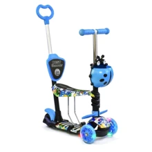 Самокат Best Scooter голубой (69750): Количество колес 3