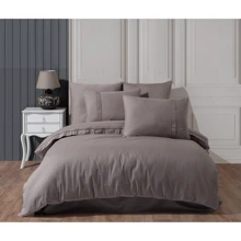 Комплект постільної білизни HOBBY Premium Sateen 300TC Stripe Camel сатин євро бежевий (68572_2,0): Матеріал сатин