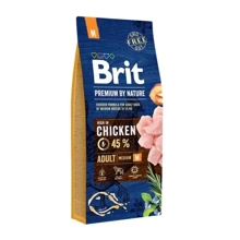 Сухой корм Brit Premium для взрослых собак средних пород M 15 кг (8595602526376): Тип Сухой корм