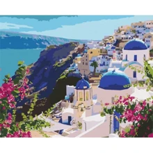 Картина по номерам Brushme Пейзаж Санторини 40x50 см (BS51589): Производитель Brushme