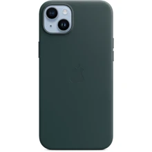 Чохол для iPhone Apple for iPhone 14 Plus Leather Case with MagSafe Forest Green (MPPA3) : Колір зеленый