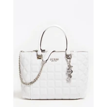 Жіноча сумка тоут Guess Kamina Status Satchel біла (HWVY8111060-WHI Біла: Стать жіночий