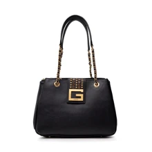 Женская сумка тоут Guess Bling Tri Cmprtmnt Shldr Stchl черная (HWVB7984090-BLA): Пол Женский
