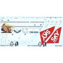 Декаль Boa Decals для самолета Boeing 737-700 Sky Europe (BOA-14455): Производитель Boa Decals
