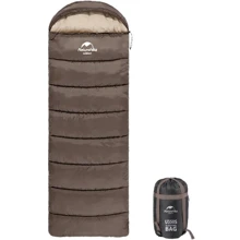 Спальный мешок Naturehike U350 NH20MSD07 1°C правый коричневый: Тип кокон