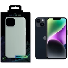 Чехол для iPhone Monblan Silicone Case MagSafe Succulent for iPhone 14: Цвет зеленый