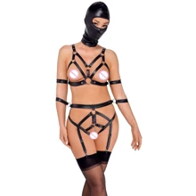 Комплект с маской Orion Bad Kitty Set Harness + Mask Black, S: Для кого Для женщин