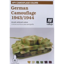 Набір фарб Vallejo "DAK Afrika korps german camouflage", 6 шт.: Виробник Vallejo