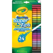 Фломастери CRAYOLA Supertips (washable) 24 шт (7551): Тип Смываемые