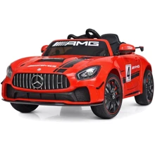 Детский электромобиль Bambi Racer Mercedes AMG, красный (4050EBLR-3): Вид автомобиль