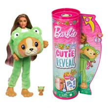 Кукла Barbie Cutie Reveal Чудесное комбо Щенок в костюме лягушки (HRK24): Возраст от 3 лет