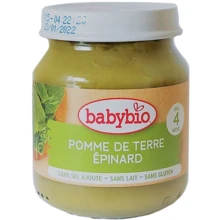 Пюре BabyBio органическое с картошки и шпината 130 г (3288130510454): Вид Овощное