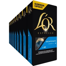 Кава в капсулах L'OR Espresso Decaffeinato шоубокс 100х5.2 г (8711000360194): Вид напою Кофе в капсулах