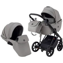 Коляска 2 в 1 Bair Infinity кожа 100% BI-2232-AMO grey (серый): Тип коляски Универсальная коляска (2-в-1)
