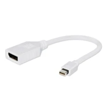 Кабель и переходник Cablexpert mini DisplayPort - DisplayPort (M/F), 0.1 м, White (A-mDPM-DPF-001-W): Тип кабель