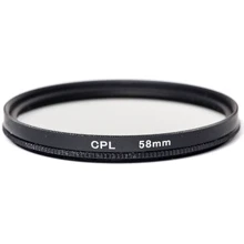 Светофильтр PowerPlant CPL 58 мм: Тип фильтра поляризующий