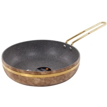 Сковорода Brioni Royal Stone Ti̇gereye Gold антипригарная 24x6 см (764-048): Тип сковороды Традиционная