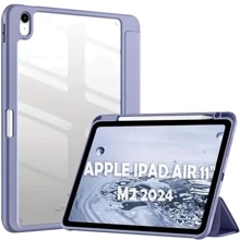 Аксессуар для iPad BeCover Soft Edge TPU with Pencil mount Purple for iPad Air 11 (2024 / 2025) (711707): Цвет фиолетовый
