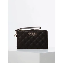Жіночий гаманець Guess Melise Slg Dbl Zip Organizer чорний (SWVG7667570-BLA): Стать жіночий