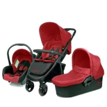 Универсальная коляска 3в1 4Baby Atomic Trio Red (красный) + сумка: Тип коляски универсальная коляска (3-в-1)