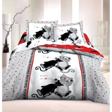 Комплект постельного белья ТЕП "Колорит" "Bedding collection" двуспальный 821 Коты (2000008501071): Материал полиэстер